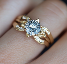 Load image into Gallery viewer, Aquamarine Ring, Aquamarine Wedding Rings, Engagement ring
