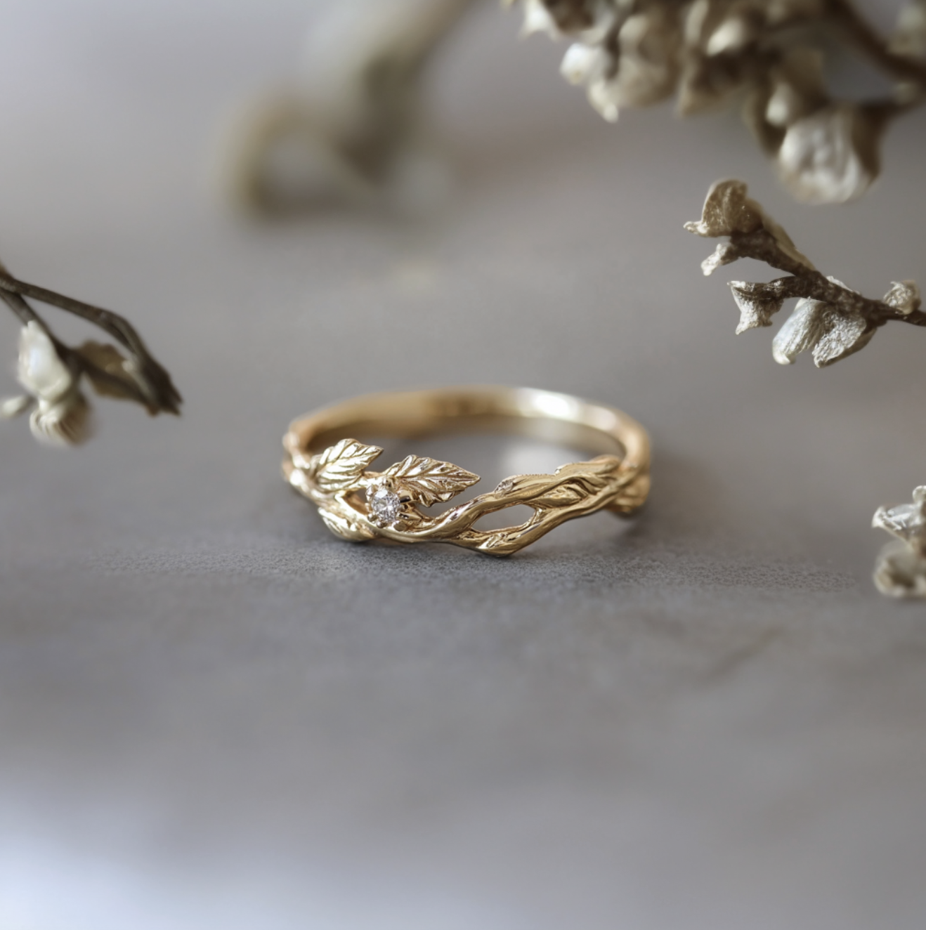 14k Gold Diamond Wedding Band, Diamond Wedding Ring For Men and Women