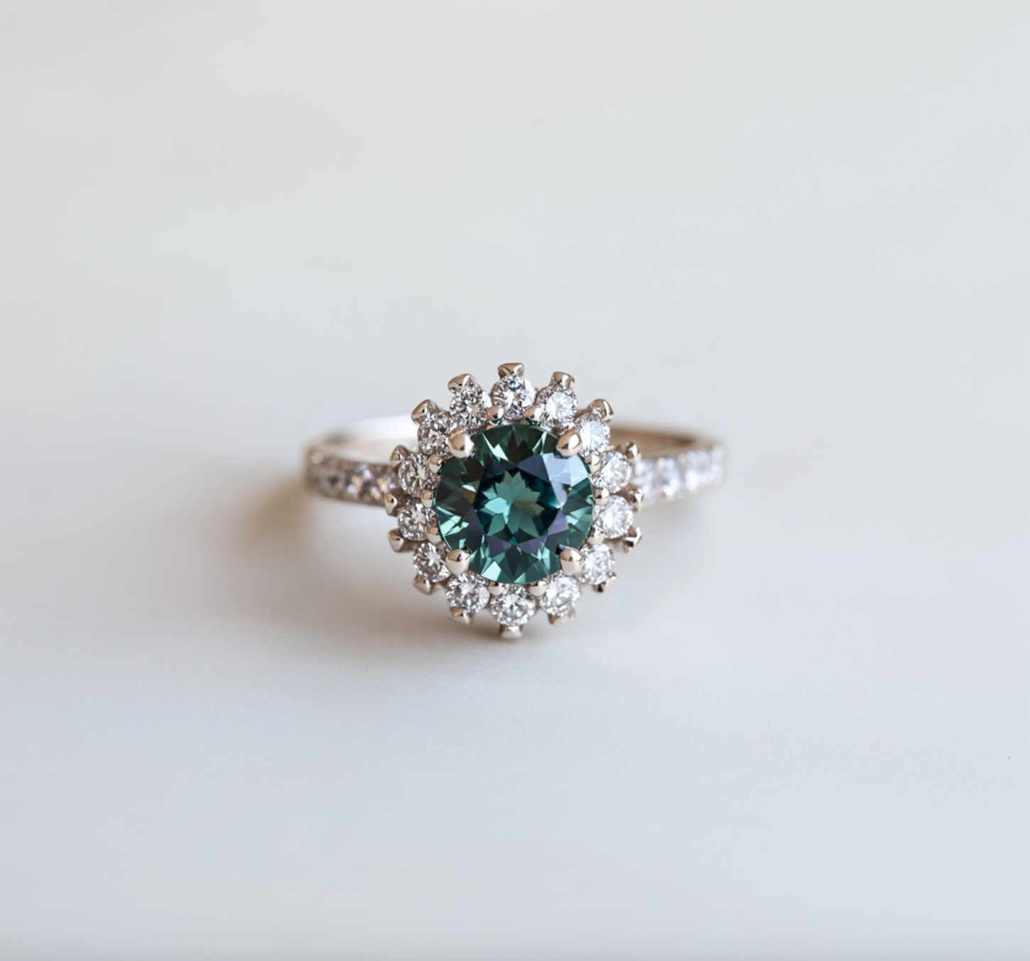 Sapphire Engagement ring, Blue Sapphire Engagement ring