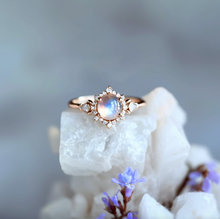 Load image into Gallery viewer, Moonstone Ring, Moonstone Engagement Ring
