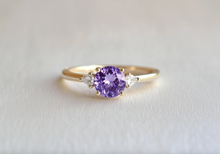 Load image into Gallery viewer, Pansy Tanzanite Engagement Rings, 14k Purple Tanzanite Engagement Ring
