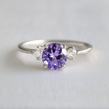 Load image into Gallery viewer, Lilac Grace Tanzanite Engagement Rings, 14k Purple Tanzanite Engagement Ring
