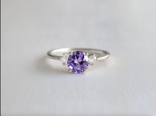 Load image into Gallery viewer, Lilac Grace Tanzanite Engagement Rings, 14k Purple Tanzanite Engagement Ring
