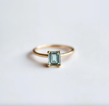 Load image into Gallery viewer, Gaia Solitary Green Tourmaline Engagement Ring
