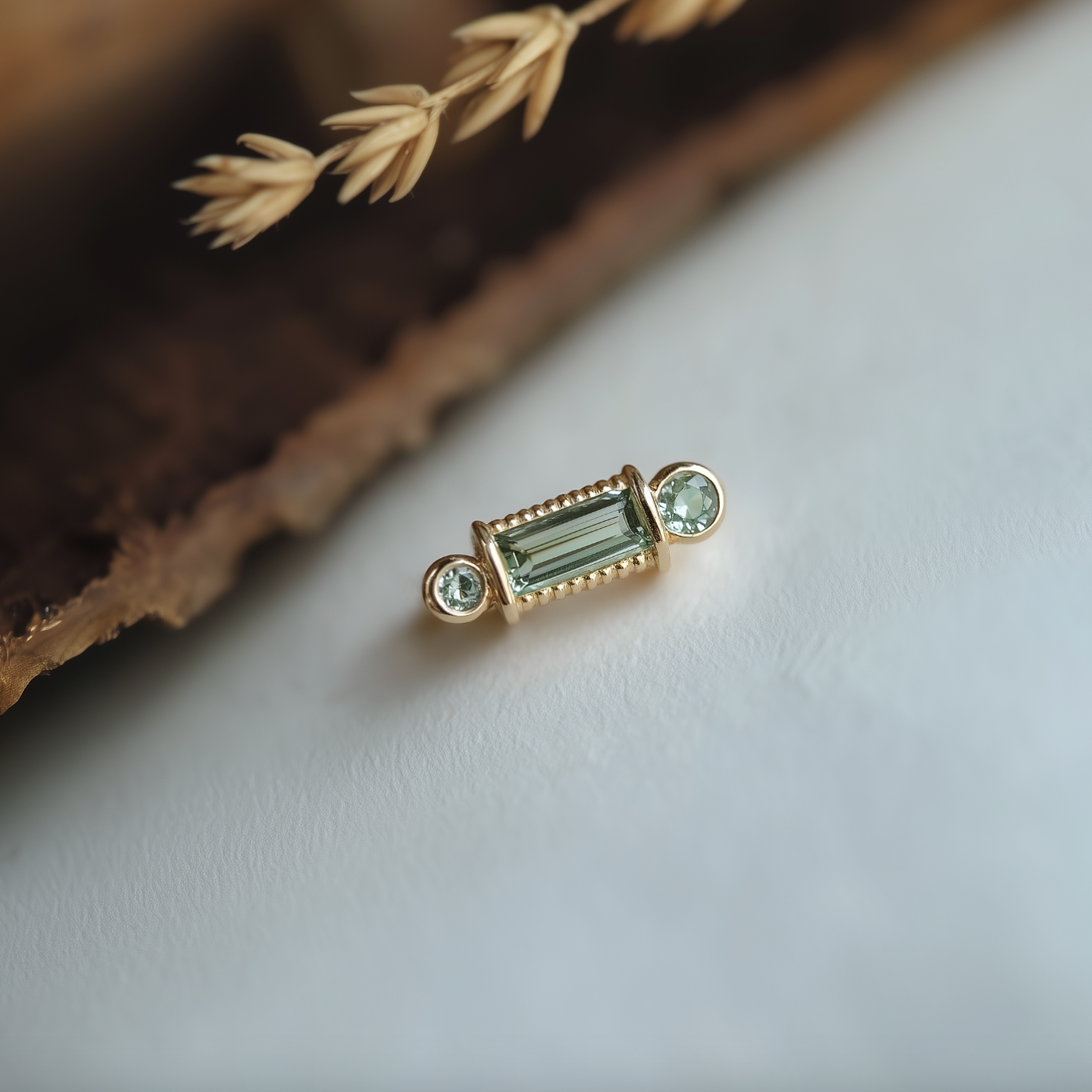 Wonderland Tourmaline Studs #8, Dainty Earring, Single Stud