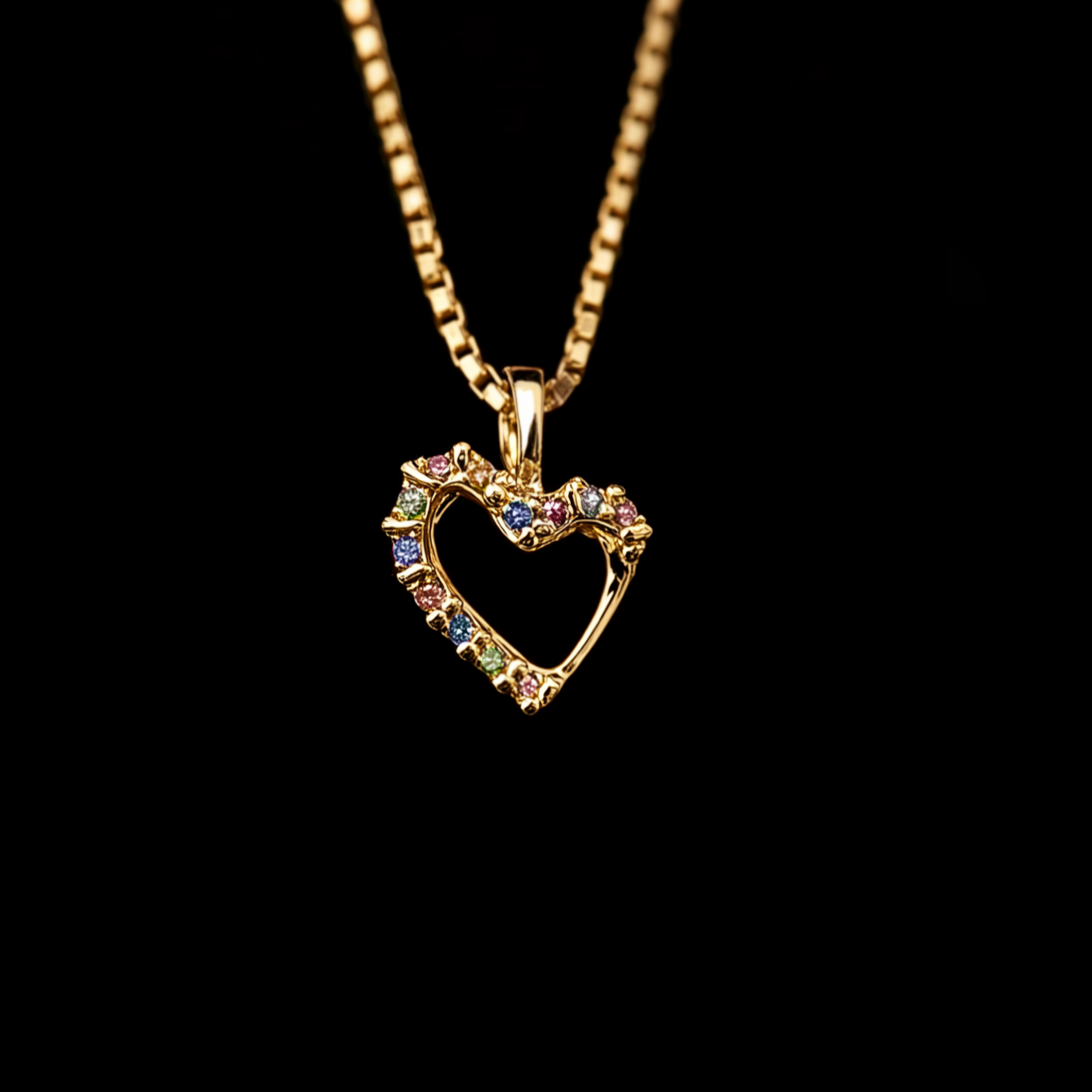 Wild Love Sapphire charm, 14k pink sapphire pendant