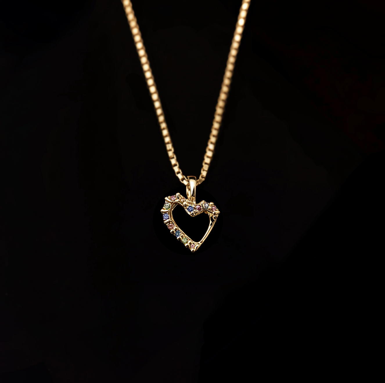 Wild Love Sapphire charm, 14k pink sapphire pendant