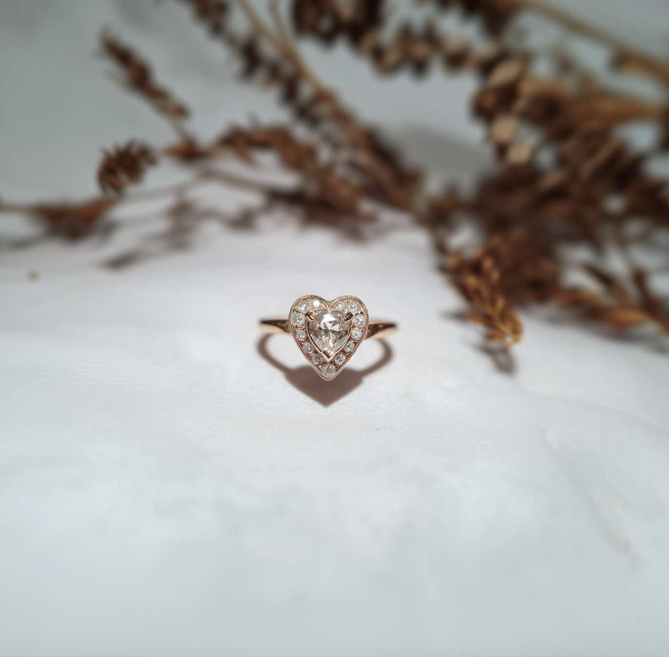 Evertrue Salt and Pepper Diamond Ring, Diamond Engagement Ring