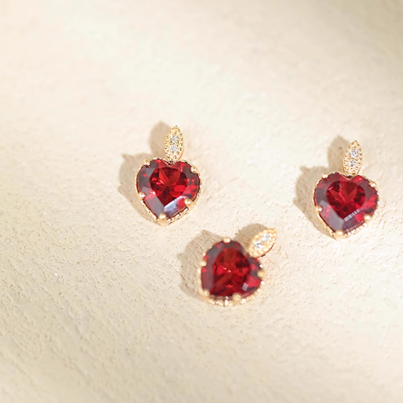 Pomona, 18k Gold Garnet Necklace, Deep Red Garnet Pendant