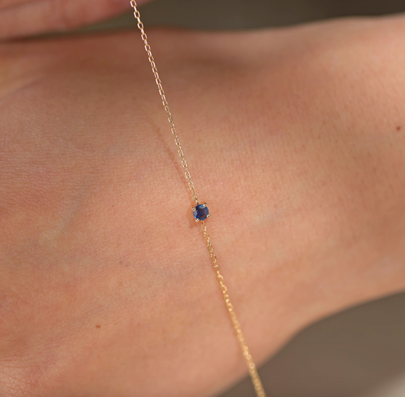 Noble Blue 18k Gold Sapphire Bracelet, Sapphire Bracelet
