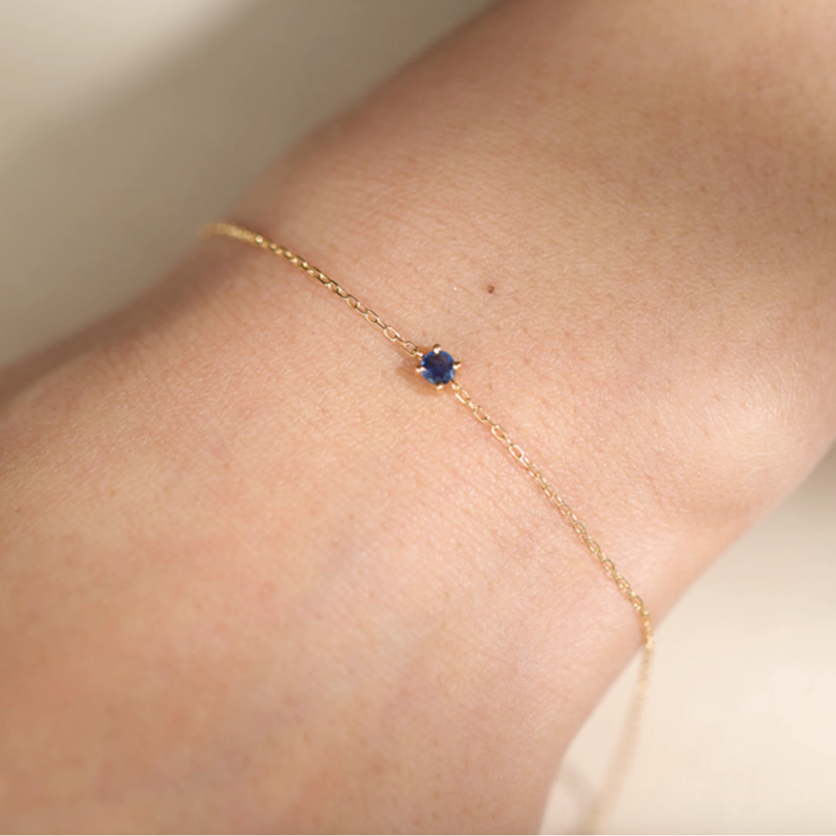 Noble Blue 18k Gold Sapphire Bracelet, Sapphire Bracelet