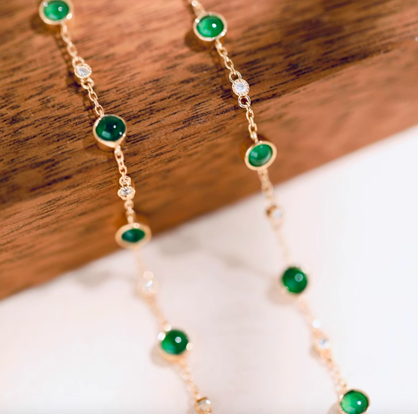 Verdura 18k Gold Jade Bracelet, Dainty Jade Bracelet