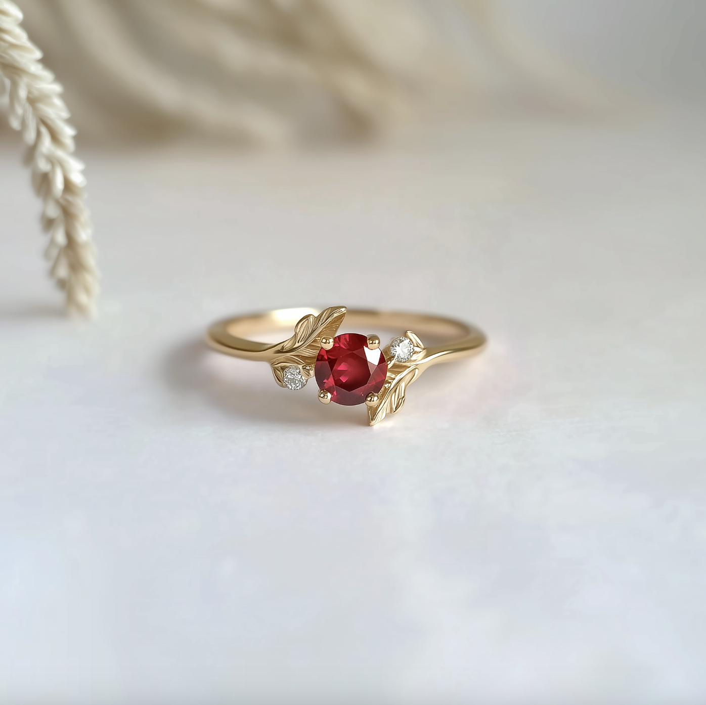 Rosewood Ruby Ring, Ruby Ring, Ruby engagement ring, Ruby Jewelry