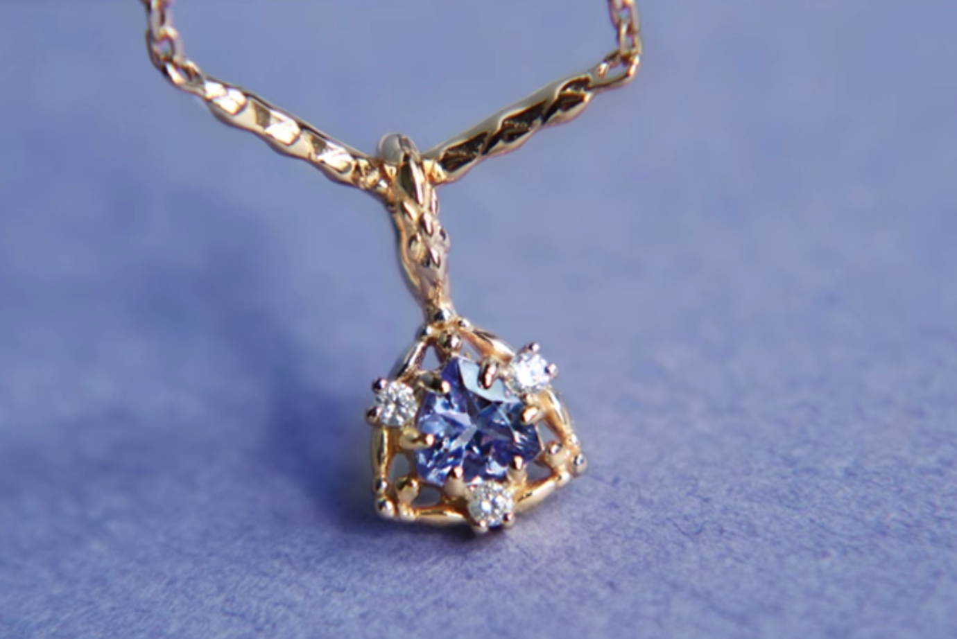 Natural Tanzanite Necklace, Sterling Silver Tanzanite Pendant, 925 Silver Necklace