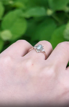 Load image into Gallery viewer, Rose Cut Raw Diamond Engagement Ring, Raw Diamond Ring

