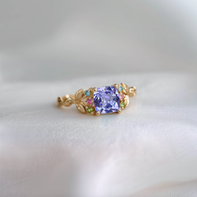 Load image into Gallery viewer, Solid Gold Tanzanite Engagement Rings, 14k Gold Tanzanite Engagement Ring
