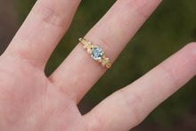 Load image into Gallery viewer, Blue Aquamarine Engagement Ring, Aquamarine Engagement ring
