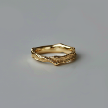 Load image into Gallery viewer, Simple wide band, Gold Wedding Band
