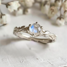 Load image into Gallery viewer, Garden Angel, Moonstone Engagement Ring
