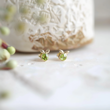 Load image into Gallery viewer, Dainty Peridot Studs
