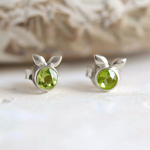 Load image into Gallery viewer, Dainty Peridot Studs
