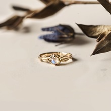Load image into Gallery viewer, 14k Gold Moonstone Engagement Ring
