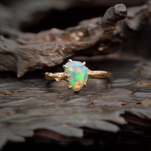 Load image into Gallery viewer, Raw Opal Engagement Ring, Opal Mirage
