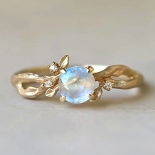 Load image into Gallery viewer, Midnight Glow Moonstone Engagement Ring
