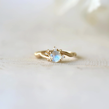 Load image into Gallery viewer, Twilight Dream Moonstone Engagement Ring
