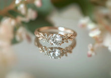 Load image into Gallery viewer, Diamond Engagement Ring, 14k Gold Diamond Engagement ring
