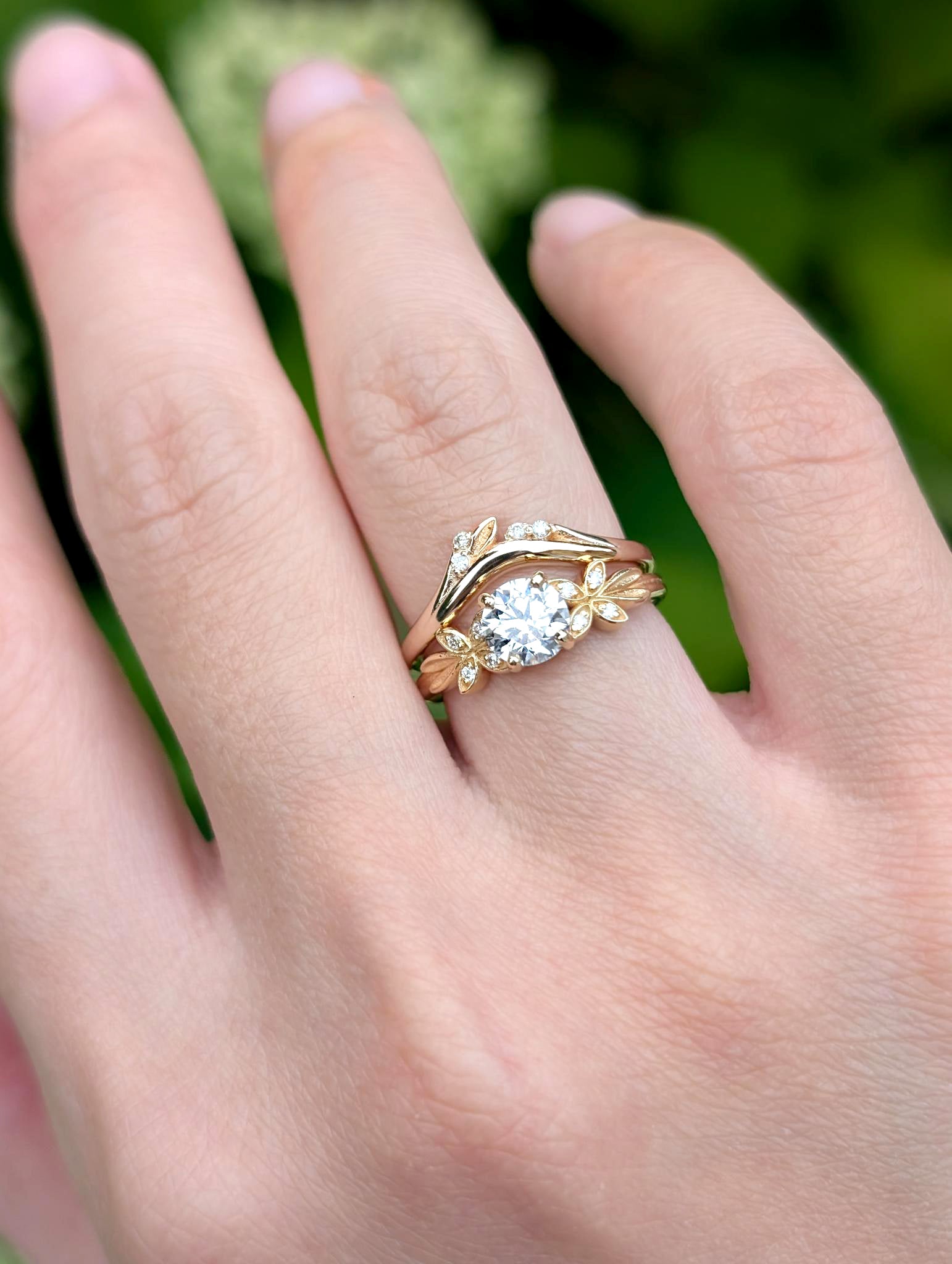 Liberty 14k Gold Diamond Chevron Wedding Ring, Wedding Rings For women gold