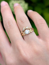 Load image into Gallery viewer, Liberty 14k Gold Diamond Chevron Wedding Ring, Wedding Rings For women gold
