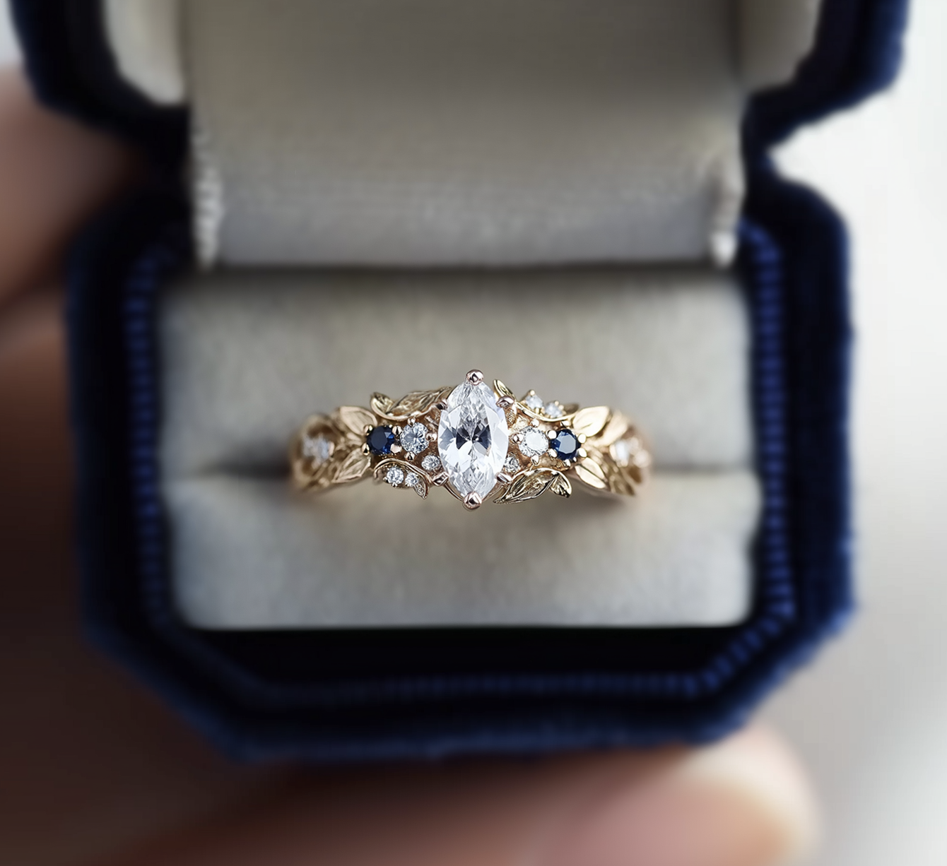 Serelith 14k Gold Engagement ring, Diamond Engagement Ring
