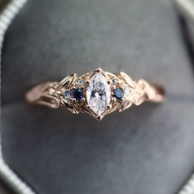 Load image into Gallery viewer, Thalorien 14k Gold Engagement ring, Diamond Engagement Ring
