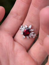 Load image into Gallery viewer, red garnet ring

