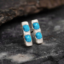 Load image into Gallery viewer, Turquoise Earrings, Turquoise Studs
