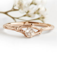 Load image into Gallery viewer, Raw Diamond Ring, Raw Diamond Twig Ring
