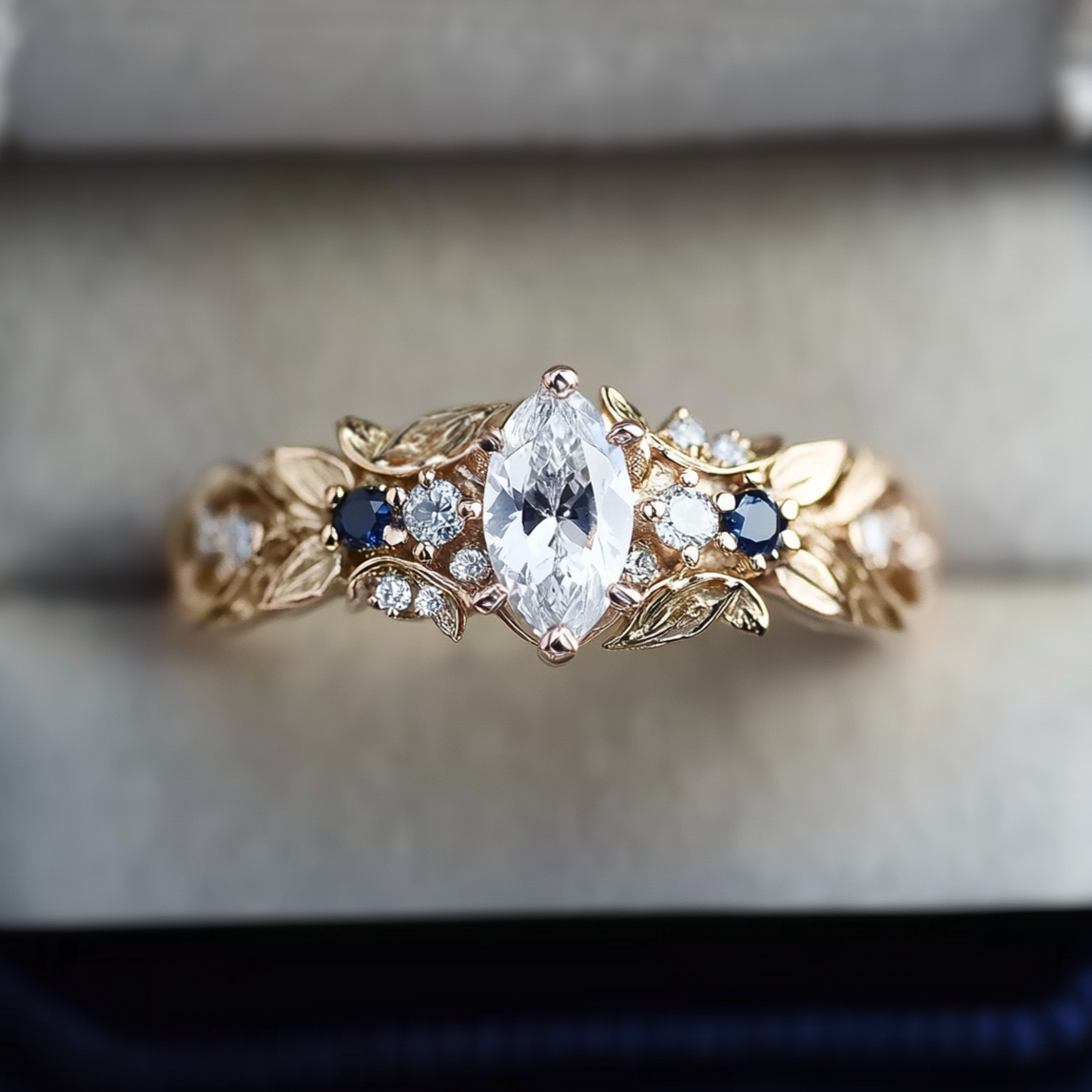 Serelith 14k Gold Engagement ring, Diamond Engagement Ring