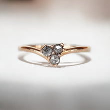 Load image into Gallery viewer, Pepper and Salt Diamond Wedding Ring, Diamond wedding matching band
