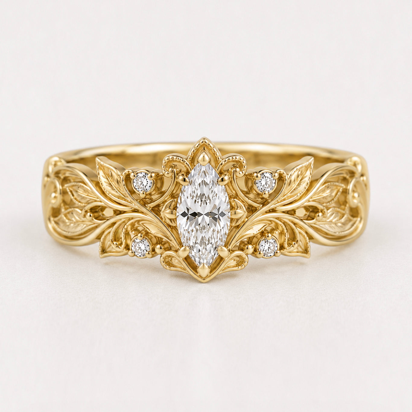 Vistoria Marquise Lab Diamond Wedding Band, Diamond Wedding Ring, Wedding Band