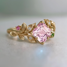 Load image into Gallery viewer, Dewblush Pink Tourmaline Engagement Ring, Engagement Ring Wedding Ring

