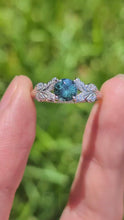 Load and play video in Gallery viewer, Hidden Valley Sapphire Engagement Ring, Rare Blue Sapphire Engagement Ring
