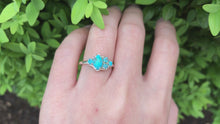 Load and play video in Gallery viewer, Raw Turquoise Ring, Engagement Ring
