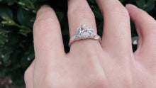 Load and play video in Gallery viewer, Bridal Set, Raw Diamond Rings
