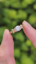 Load and play video in Gallery viewer, Diamond Engagement Ring, 14k Gold Diamond Engagement ring
