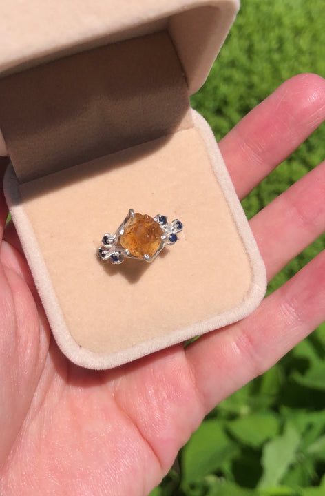 Raw Citrine Rings