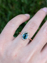Load image into Gallery viewer, Classic Sapphire ring, 14k Sapphire Engagement ring
