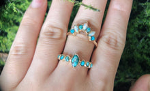 Load image into Gallery viewer, Turquoise Harmony Wedding Ring Set of Brilliance and Charm
