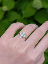 Load image into Gallery viewer, Rose Cut Raw Diamond Engagement Ring, Raw Diamond Ring
