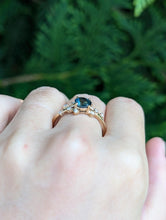 Load image into Gallery viewer, Hera Blue Sapphire ring, Blue Sapphire Engagement ring, Twig Ring
